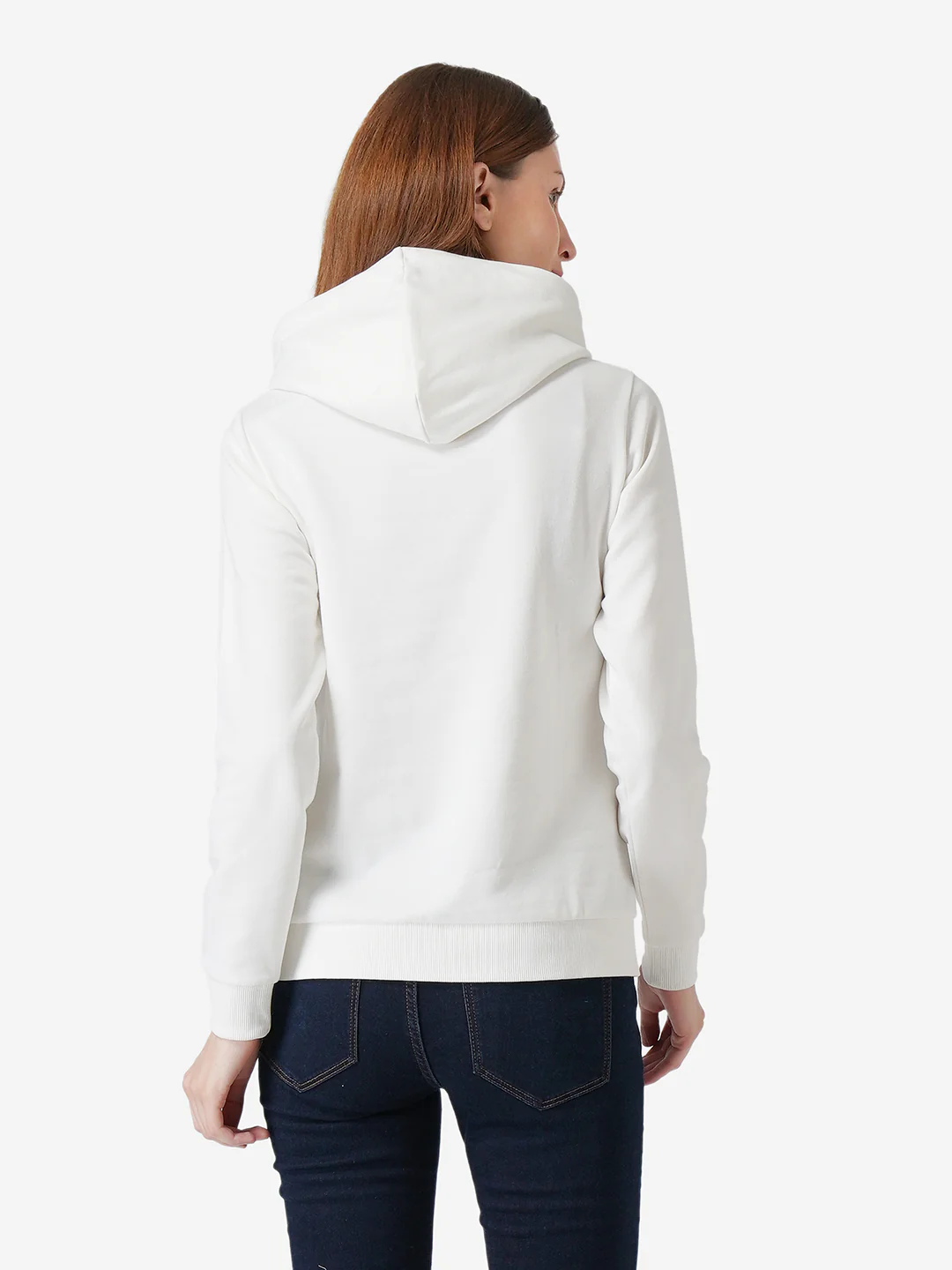 Women Off White Hoodie - Image 4