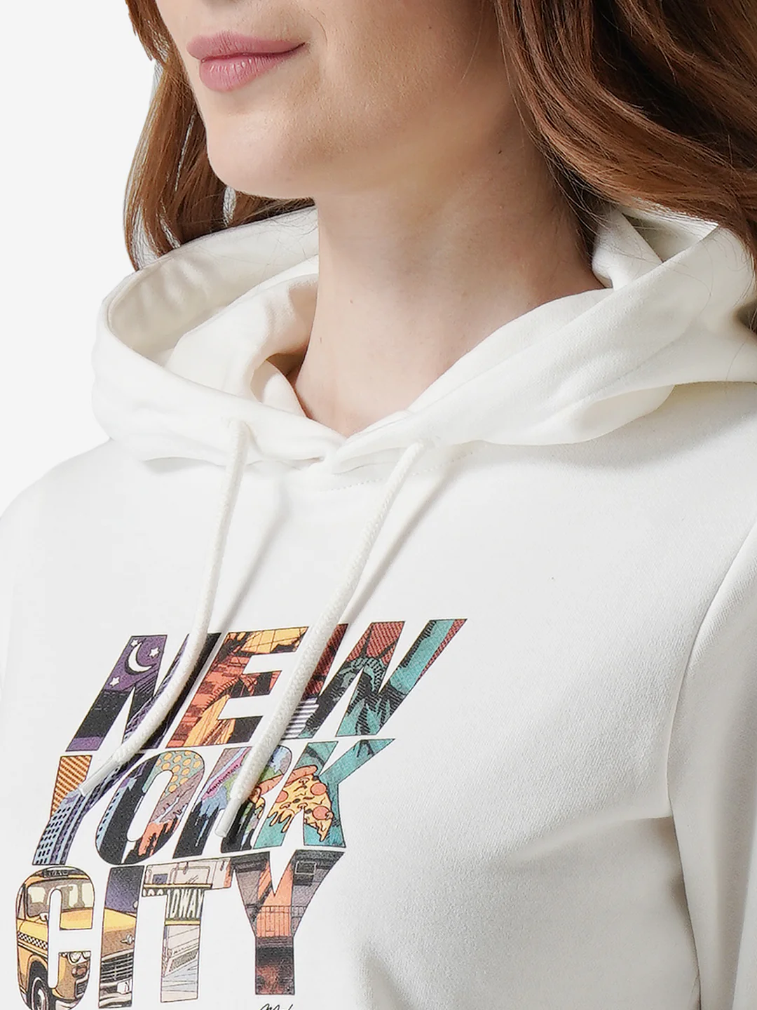 Women Off White Hoodie - Image 5