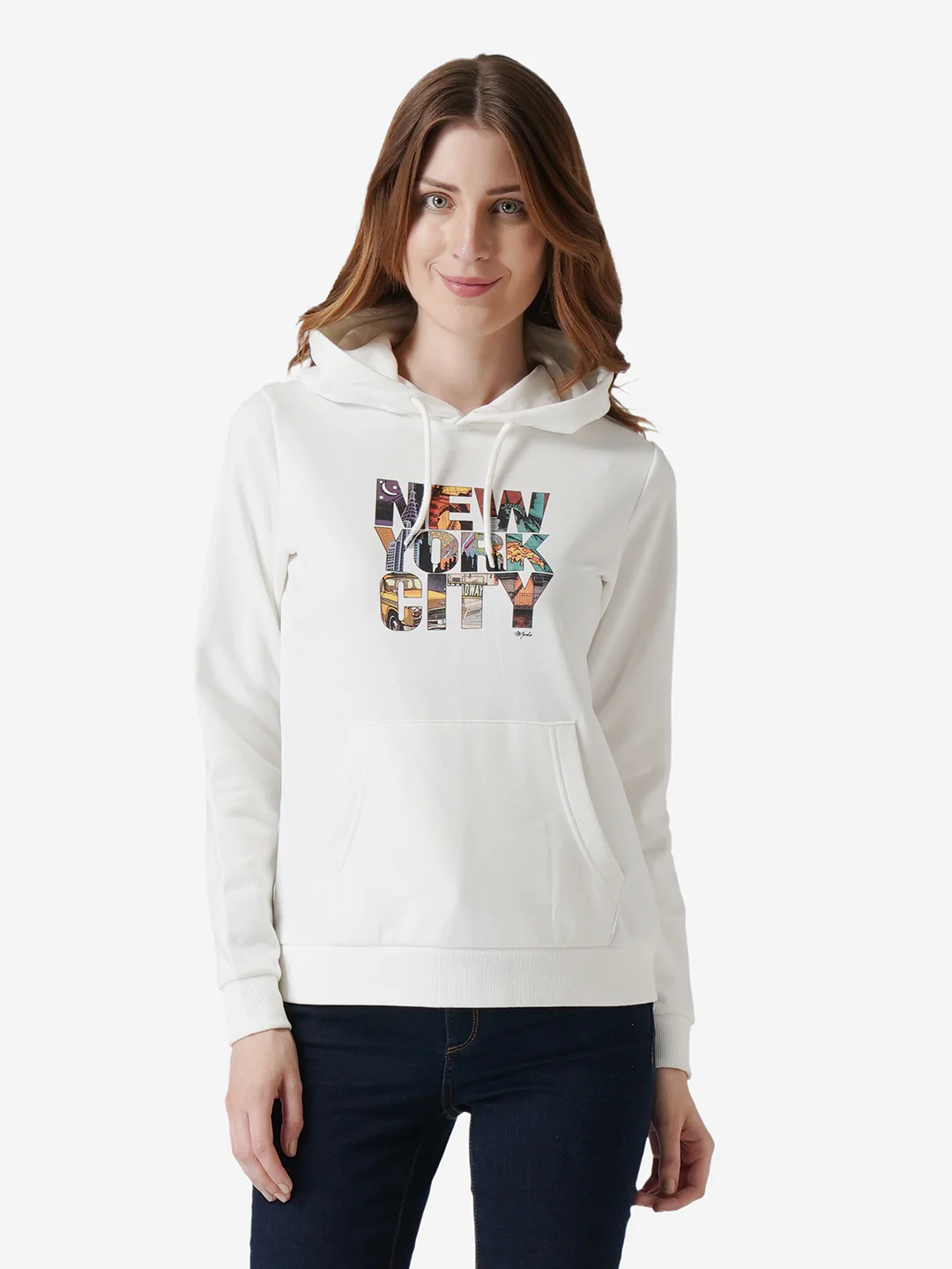 Women Off White Hoodie - Image 8