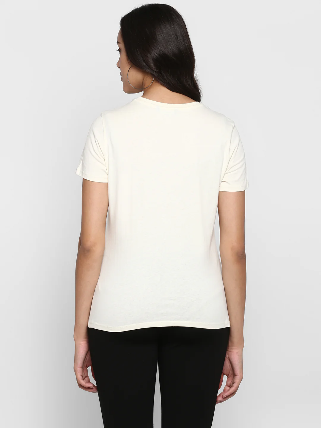 Women Off White T Shirt - Image 5