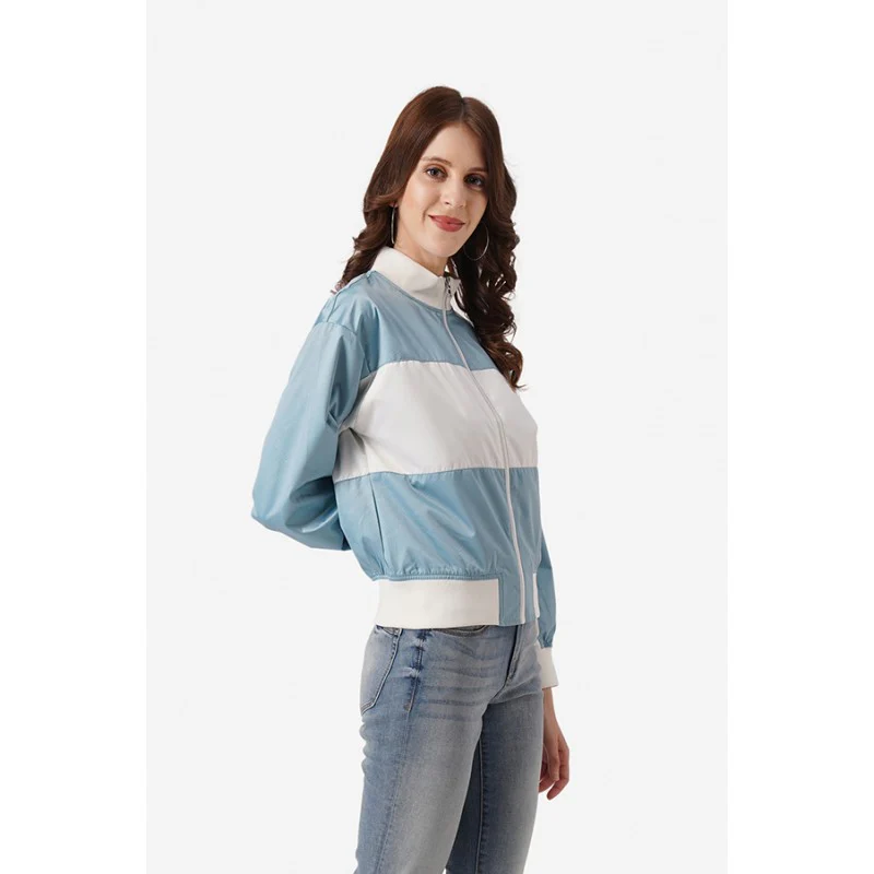 Women Pastel Blue Jacket - Image 2