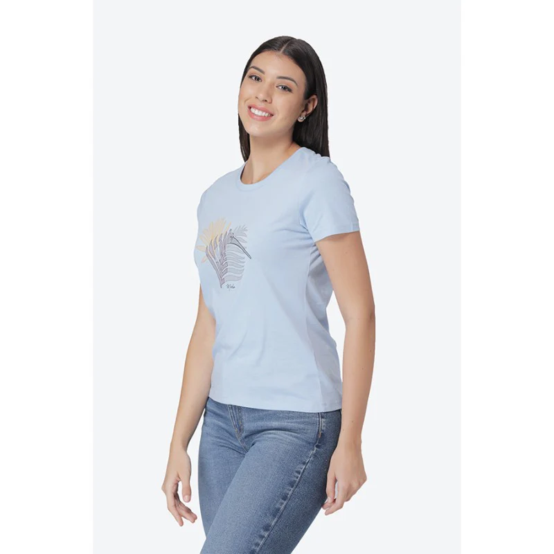 Women's Pastel Blue T-Shirt - Image 2