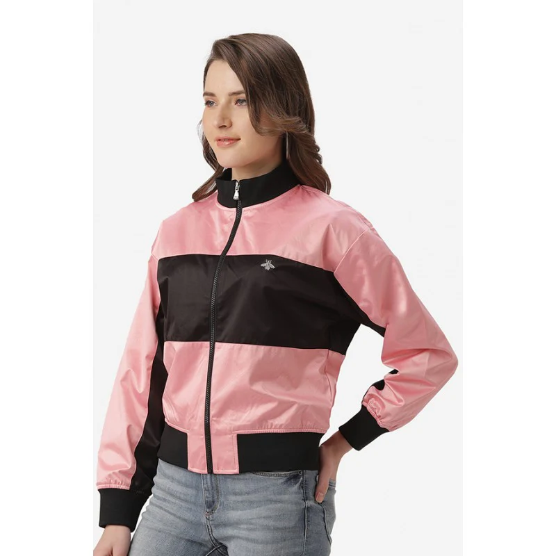 Women Pastel Pink Jacket - Image 3