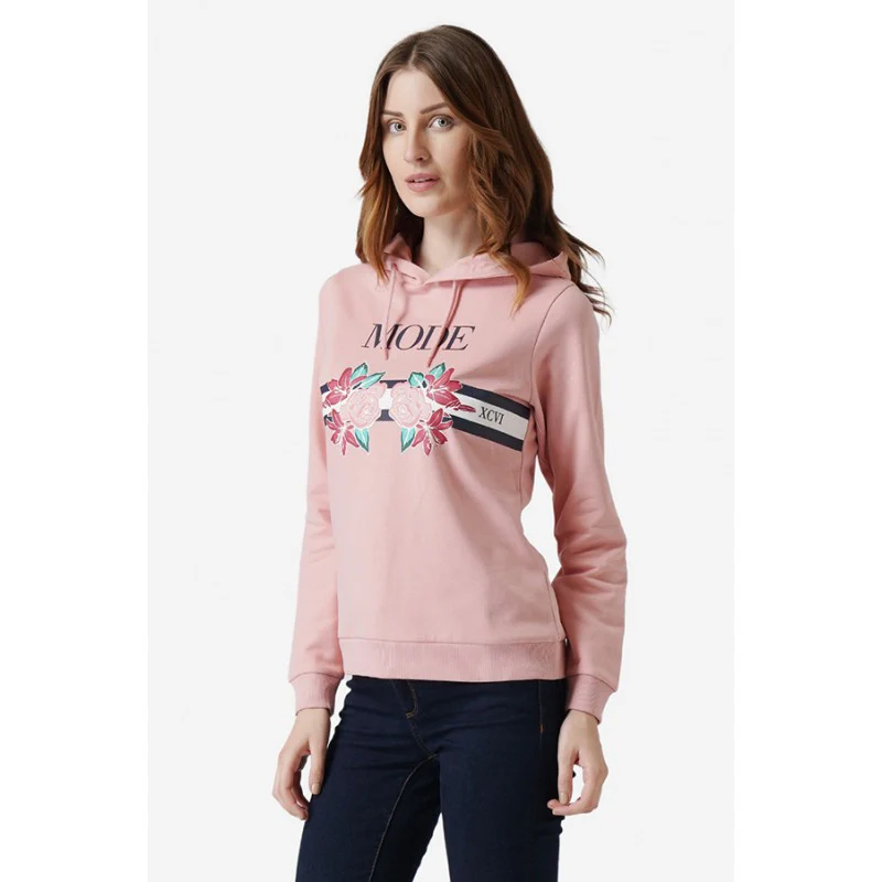 Women Pink Hoodie - Image 2