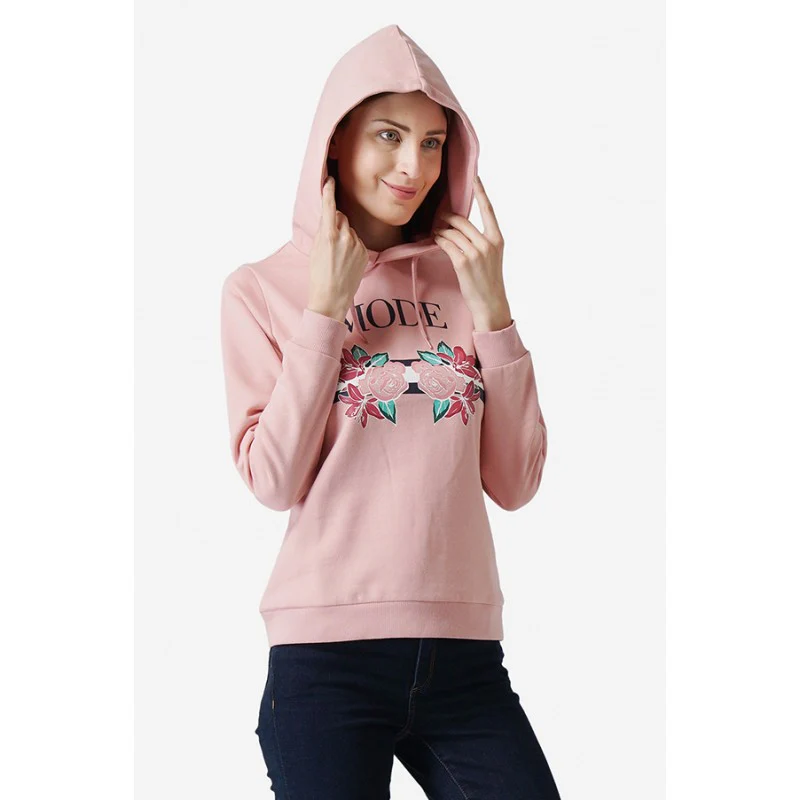 Women Pink Hoodie - Image 3