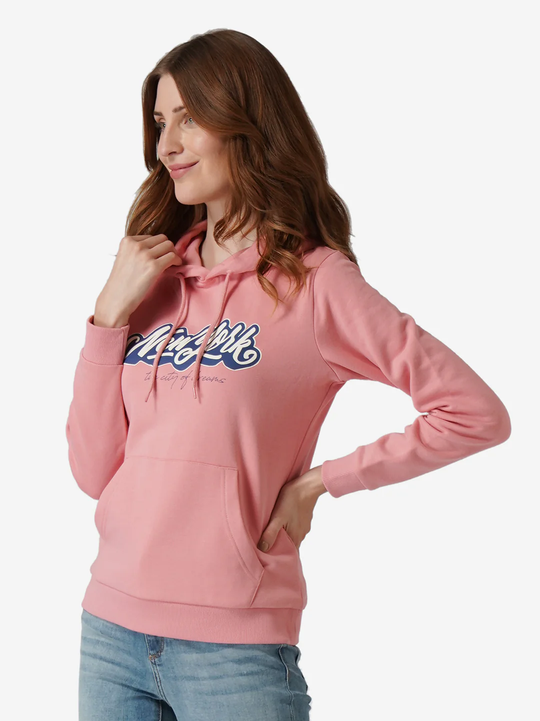 Women Pink Hoodie - Image 3