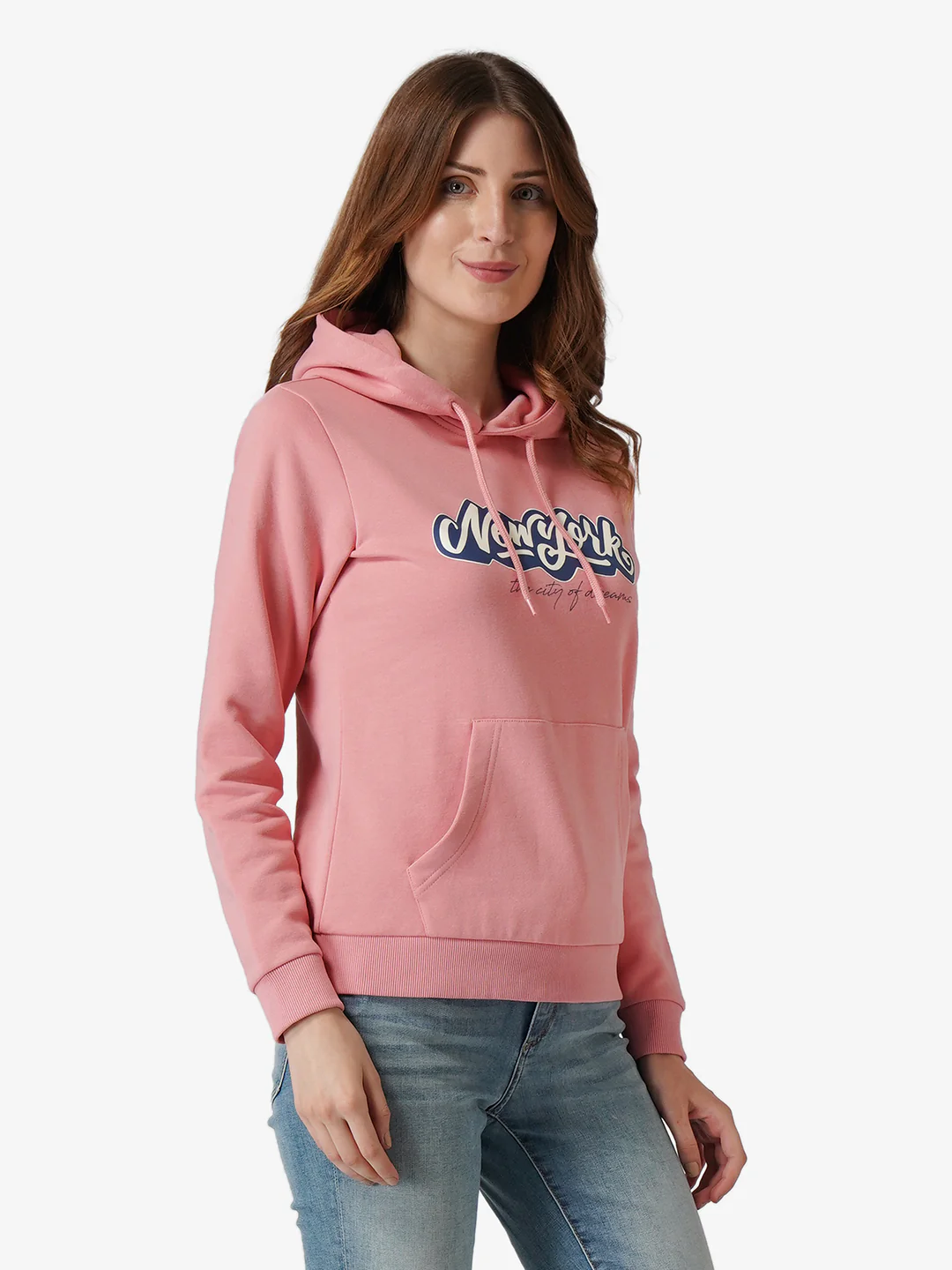 Women Pink Hoodie - Image 4