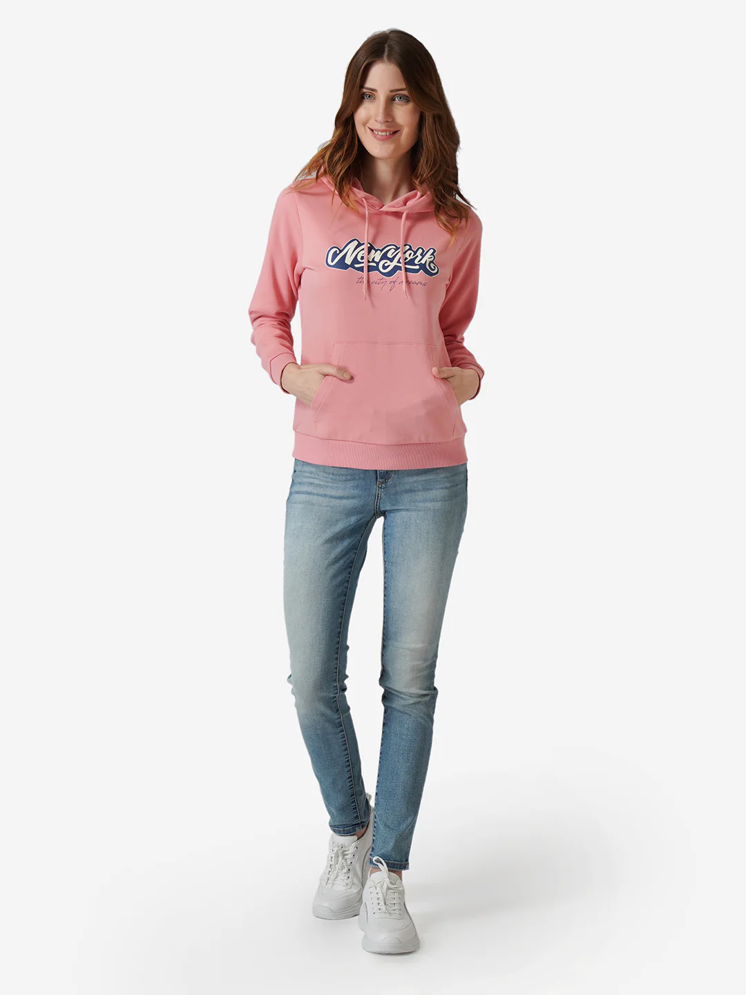 Women Pink Hoodie - Image 7