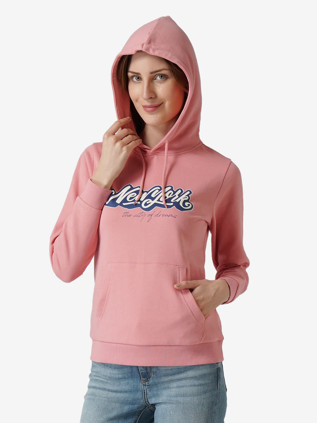 Women Pink Hoodie - Image 8