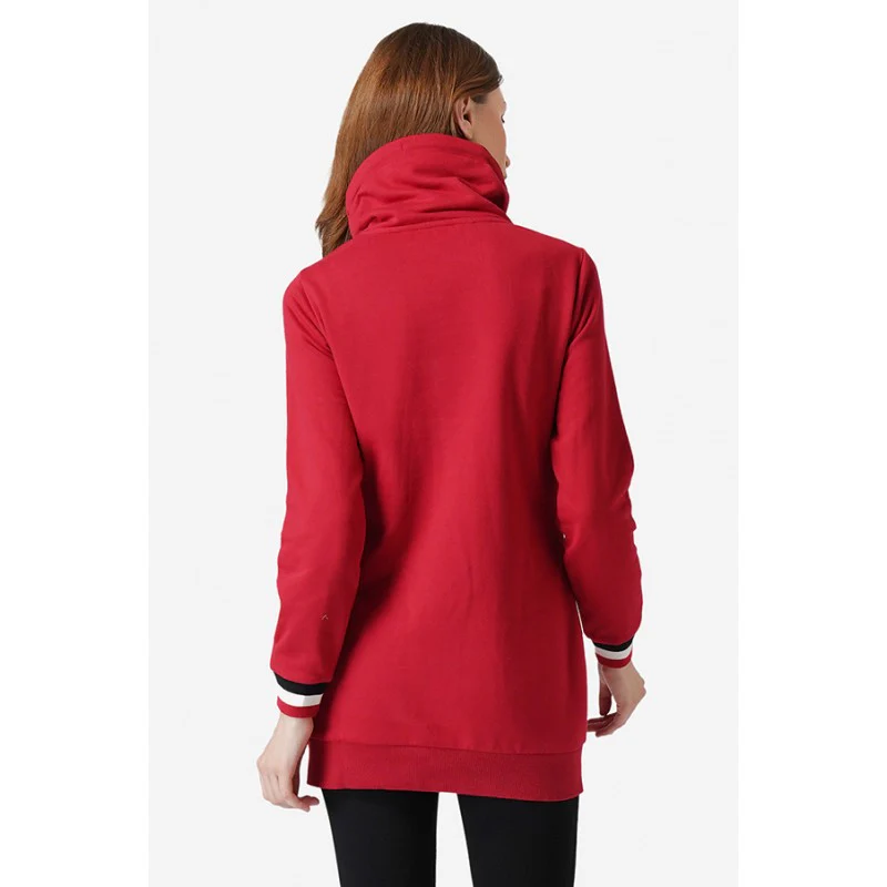 Women Red Sweatshirt - Image 4