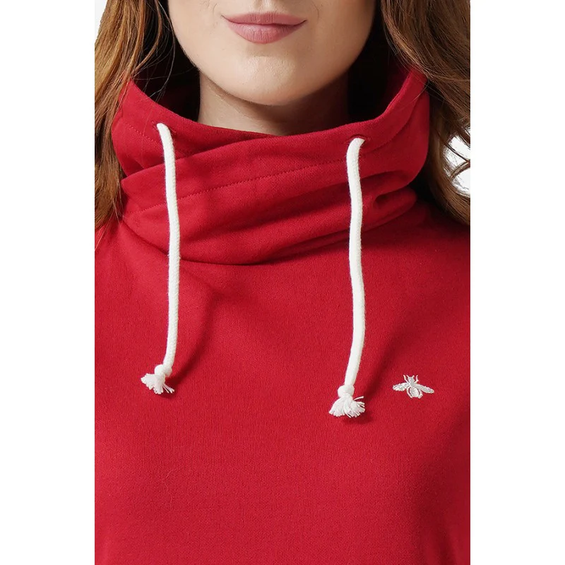 Women Red Sweatshirt - Image 5