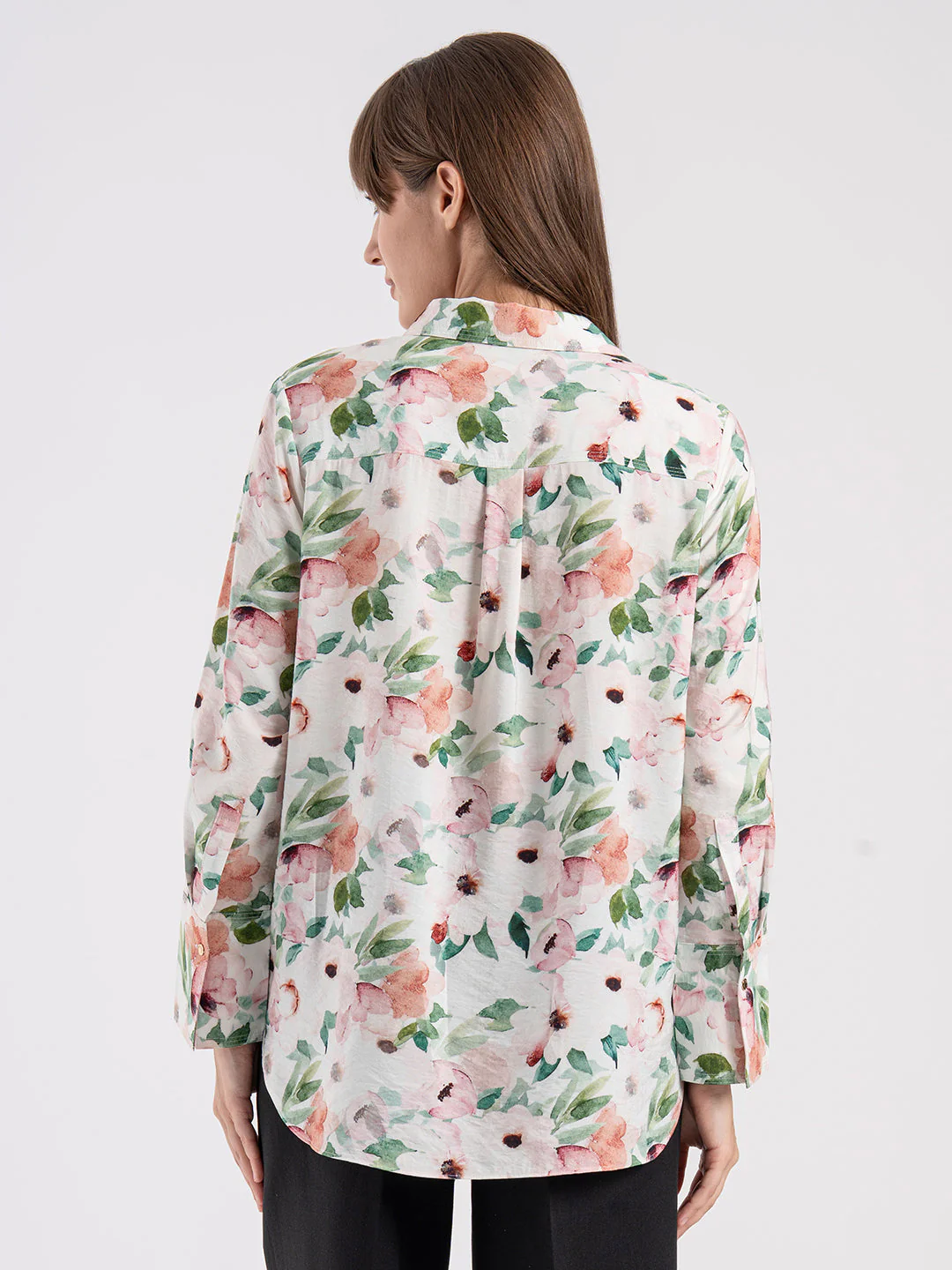 Women's Floral Print Full Sleeve Shirt - Image 3