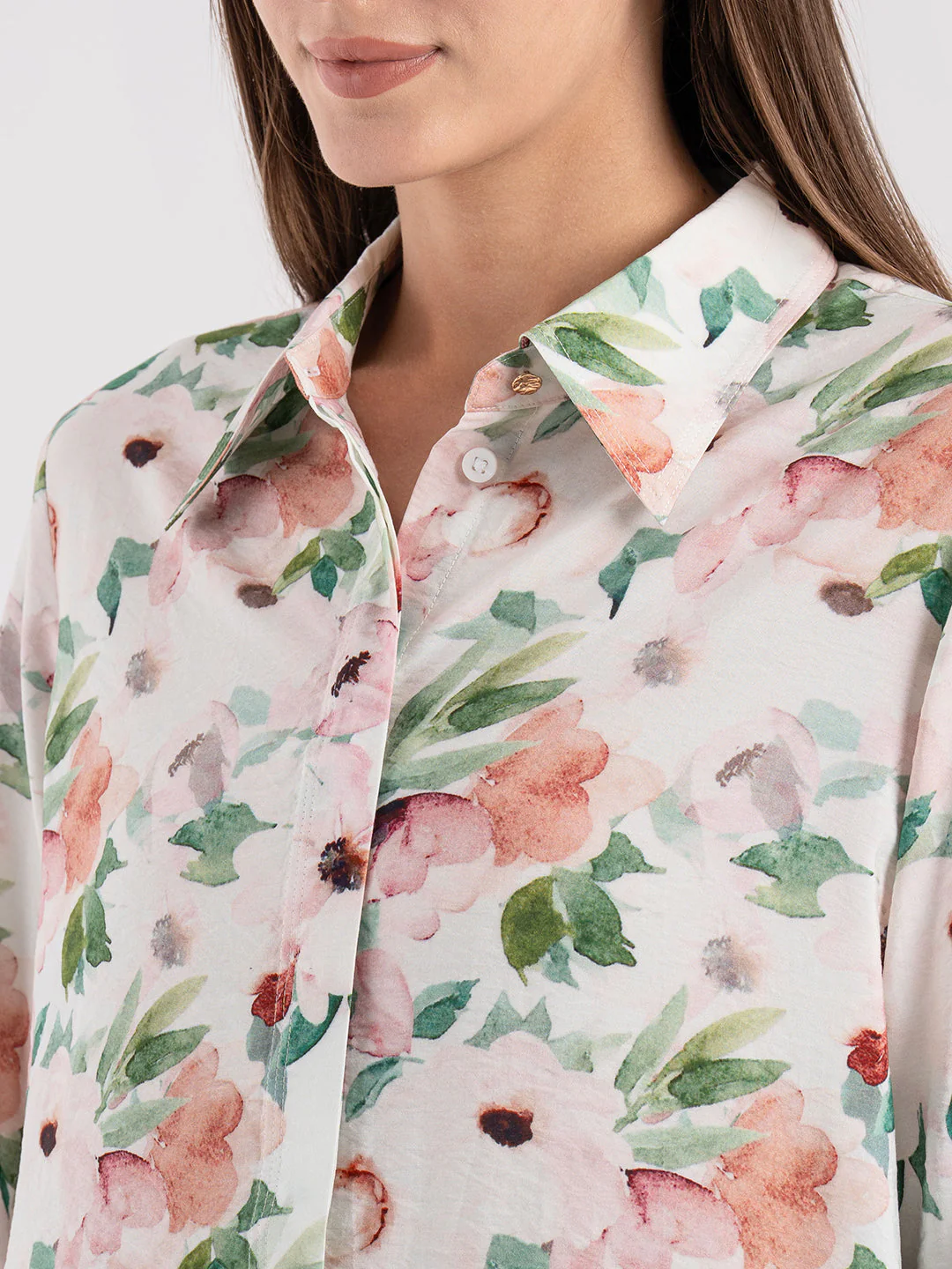Women's Floral Print Full Sleeve Shirt - Image 4