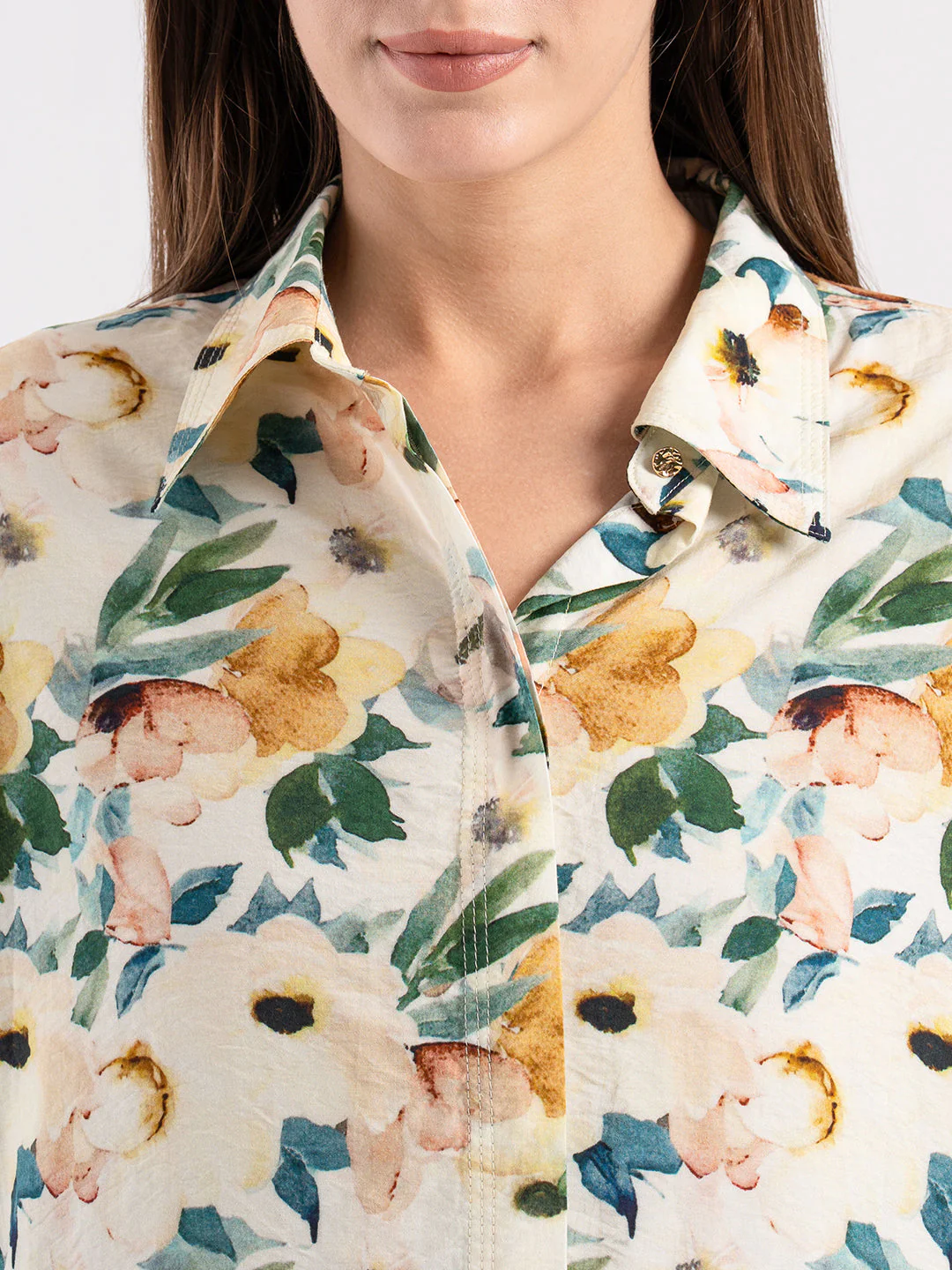Women's Floral Print Full Sleeve Shirt - Image 4