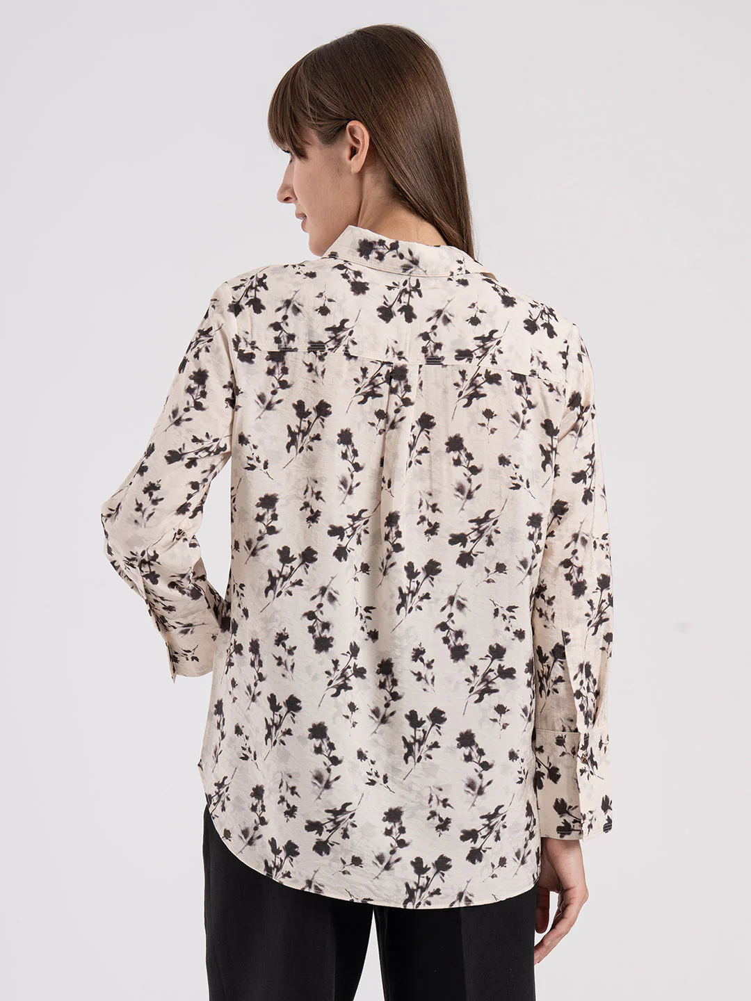 Women's Floral Print Full Sleeve Shirt - Image 3