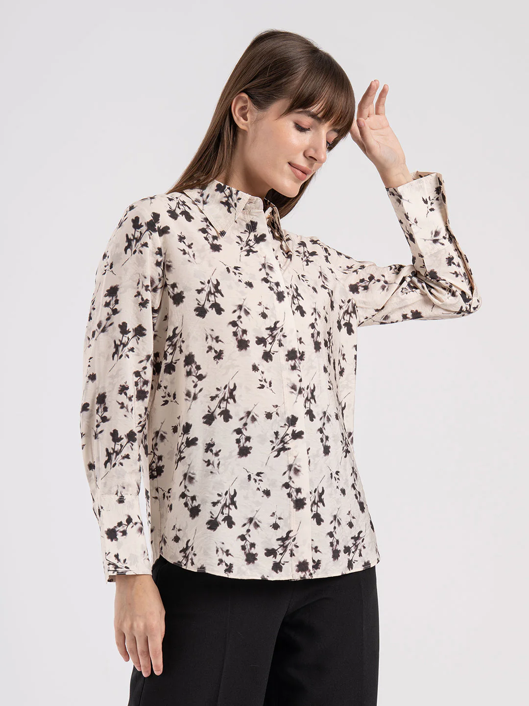 Women's Floral Print Full Sleeve Shirt - Image 6