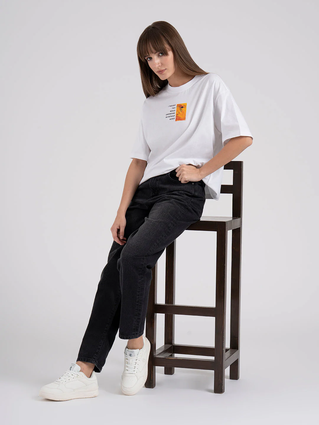 Women's Graphic Round Neck T-Shirt - Image 5