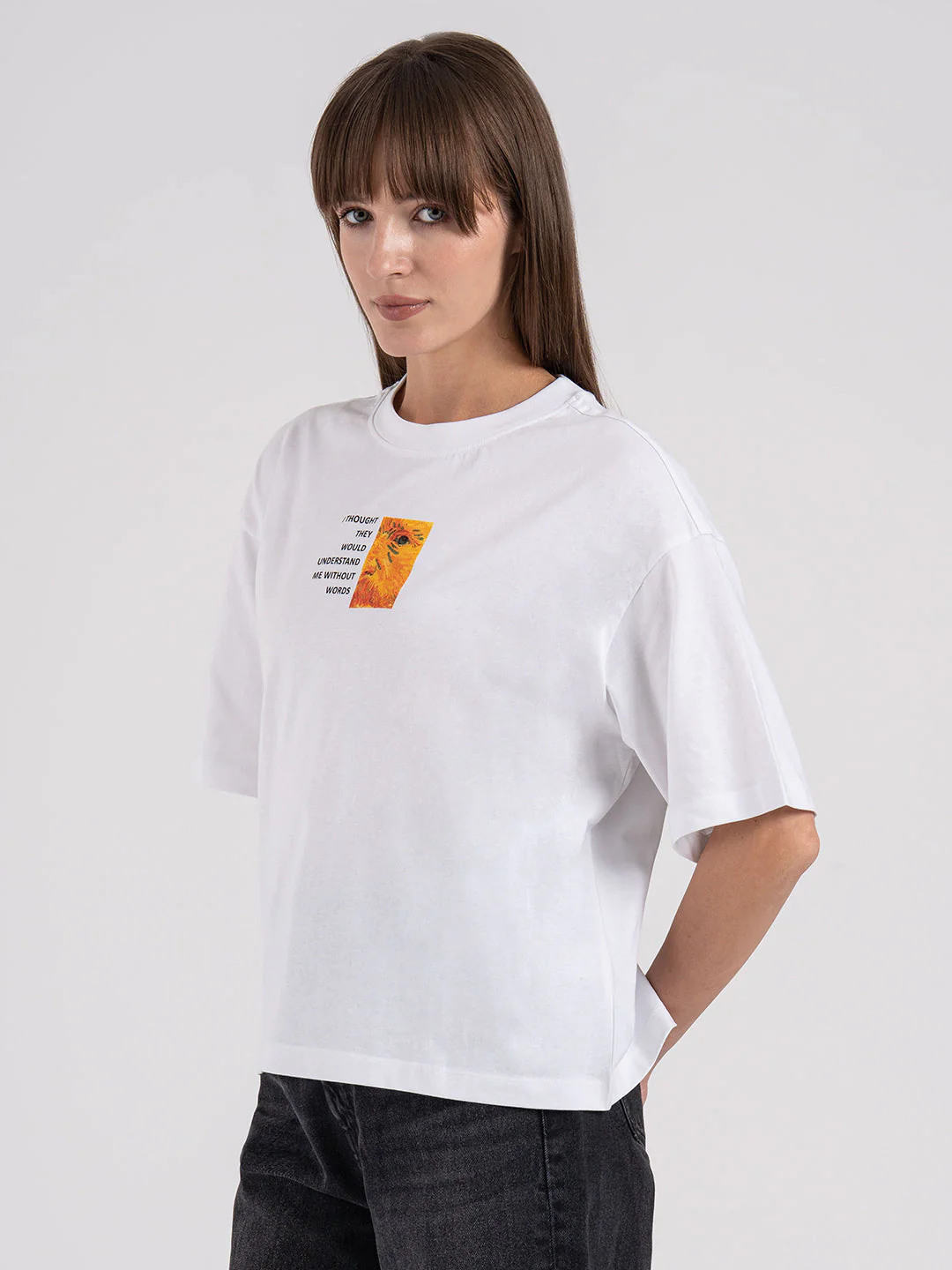 Women's Graphic Round Neck T-Shirt - Image 6