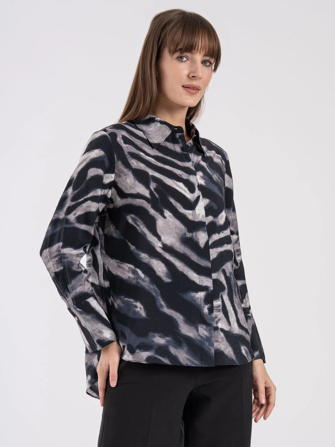 Women's Printed Full Sleeve Shirt - Image 2
