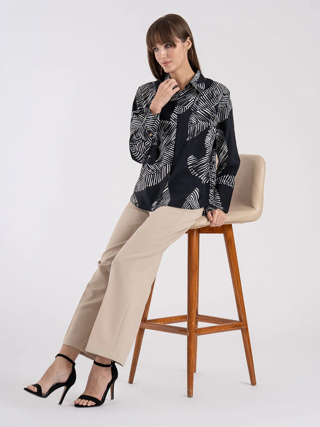 Women's Printed Full Sleeve Shirt - Image 5