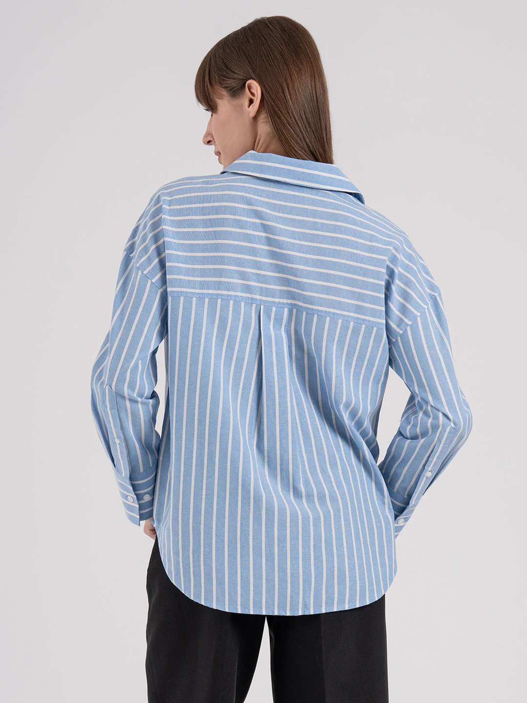 Women's Striped Full Sleeve Shirt - Image 3