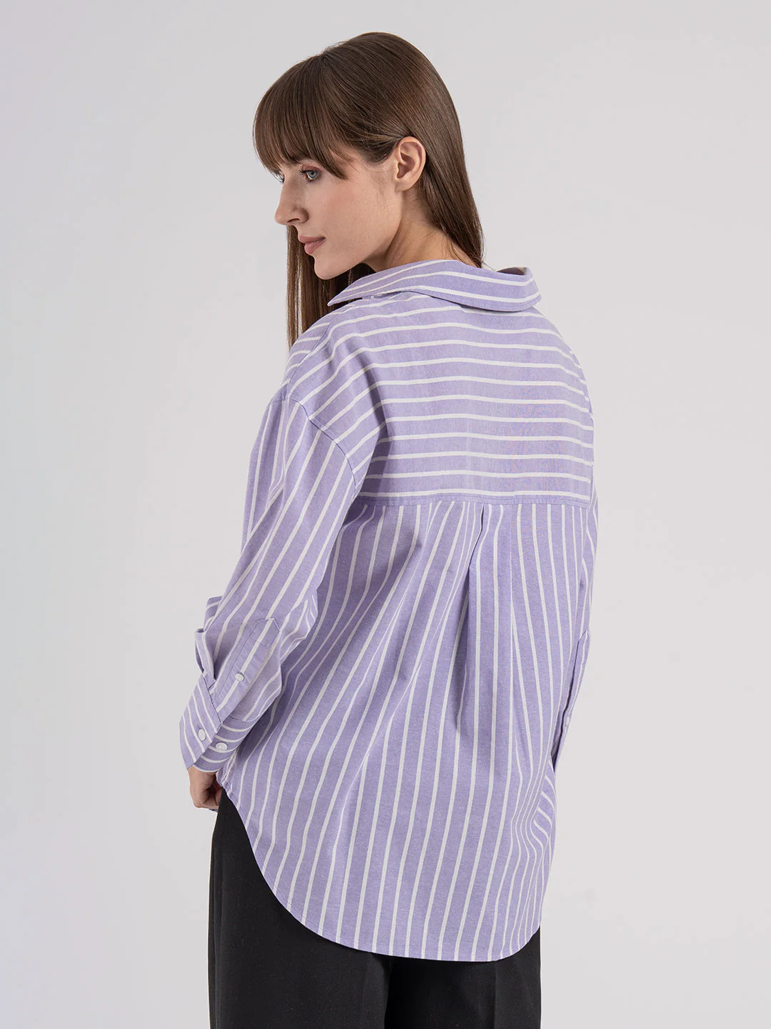 Women's Striped Full Sleeve Shirt - Image 3