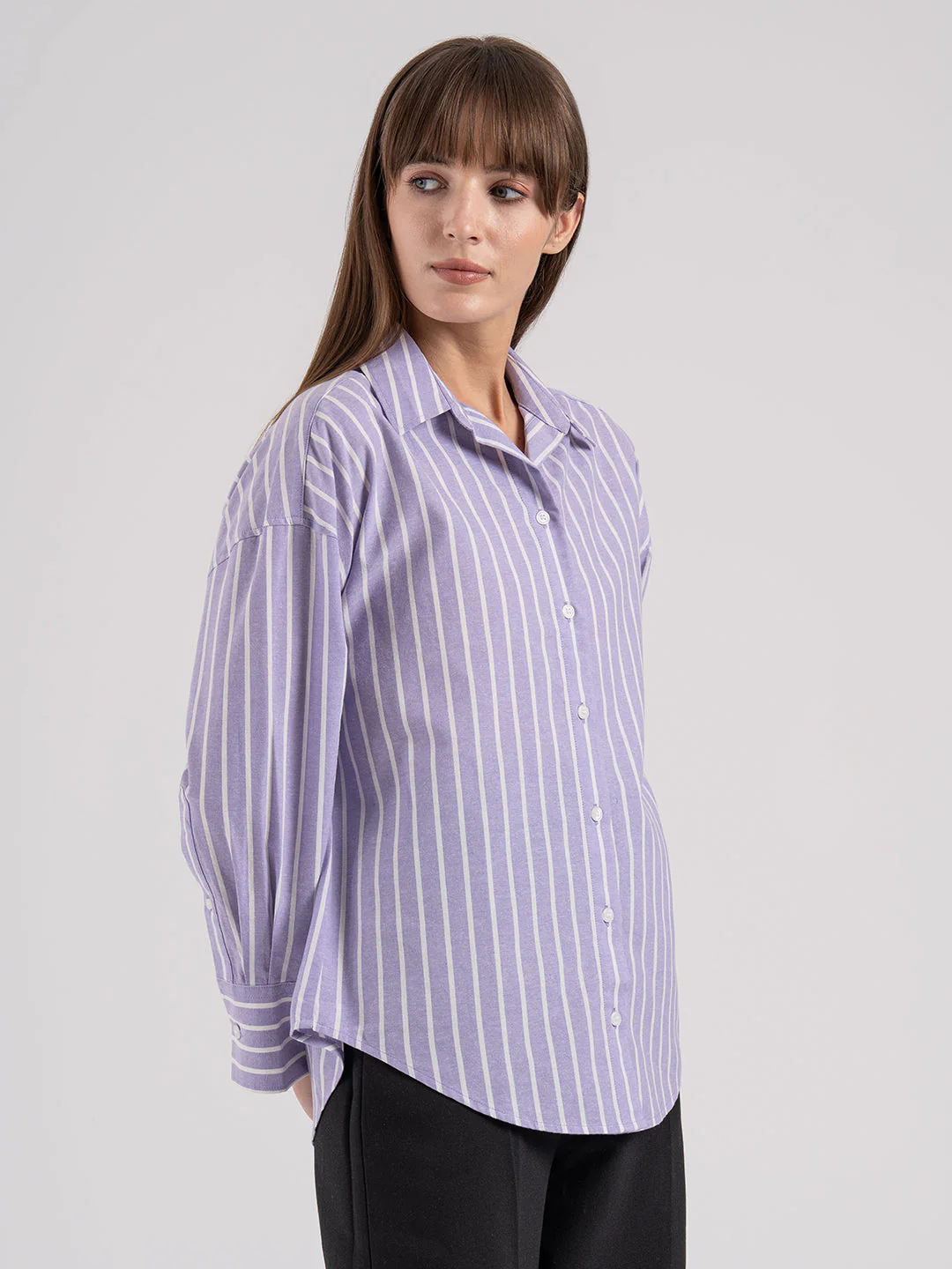 Women's Striped Full Sleeve Shirt - Image 6