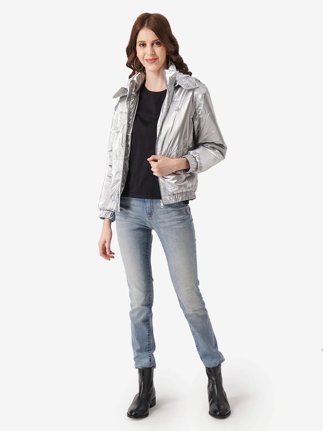 Women Silver Jacket - Image 6