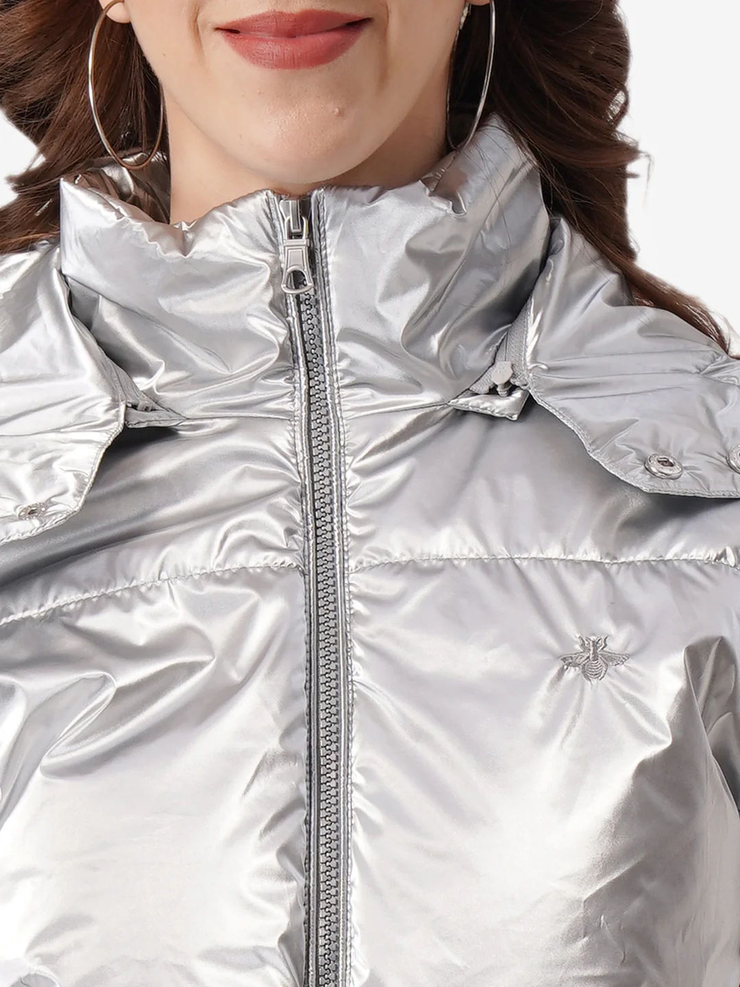Women Silver Jacket - Image 7