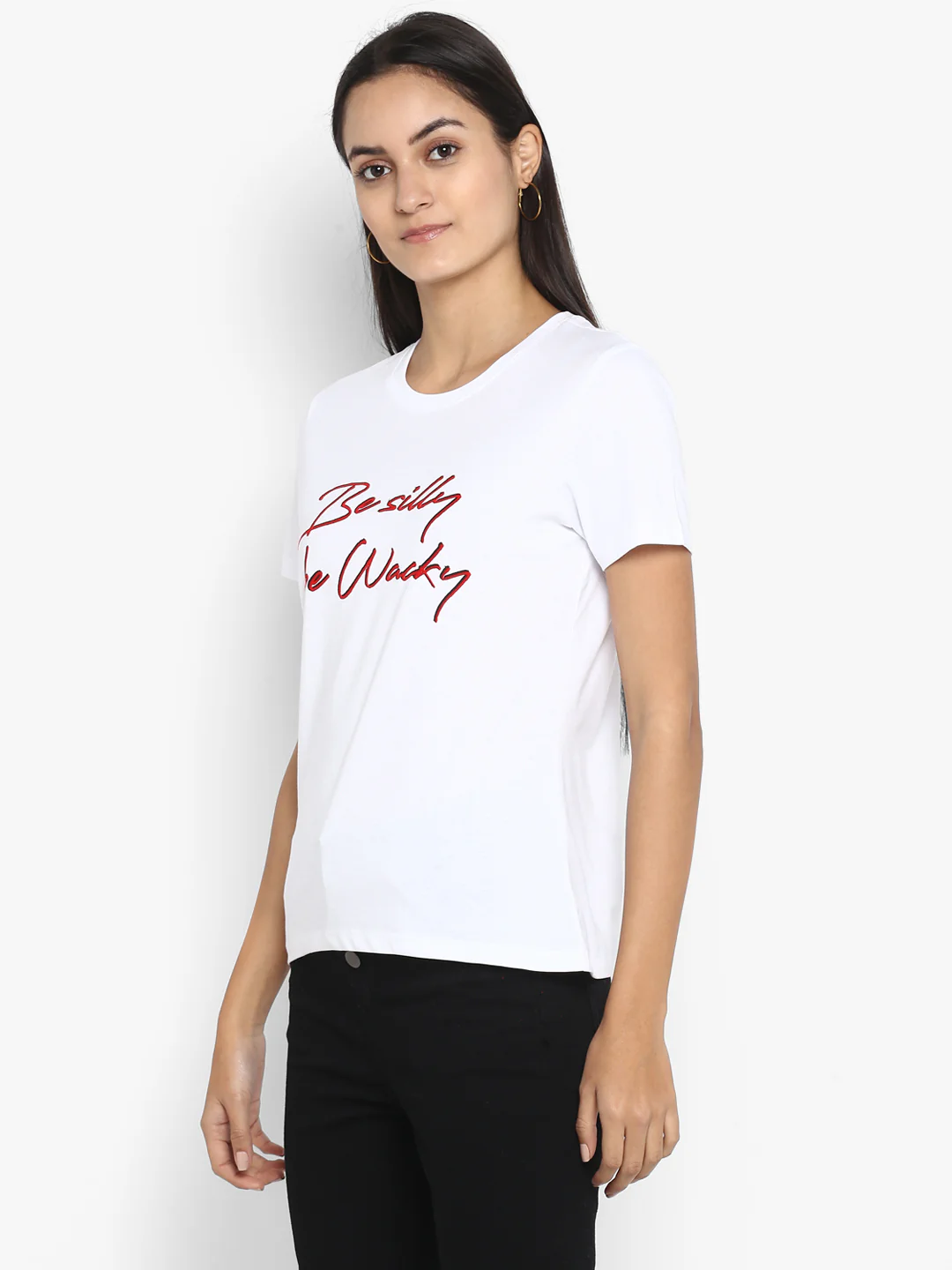 Women White T Shirt - Image 4