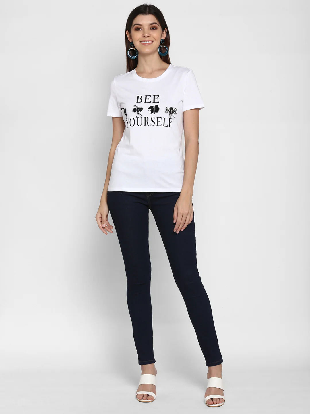 Women White T Shirt - Image 3