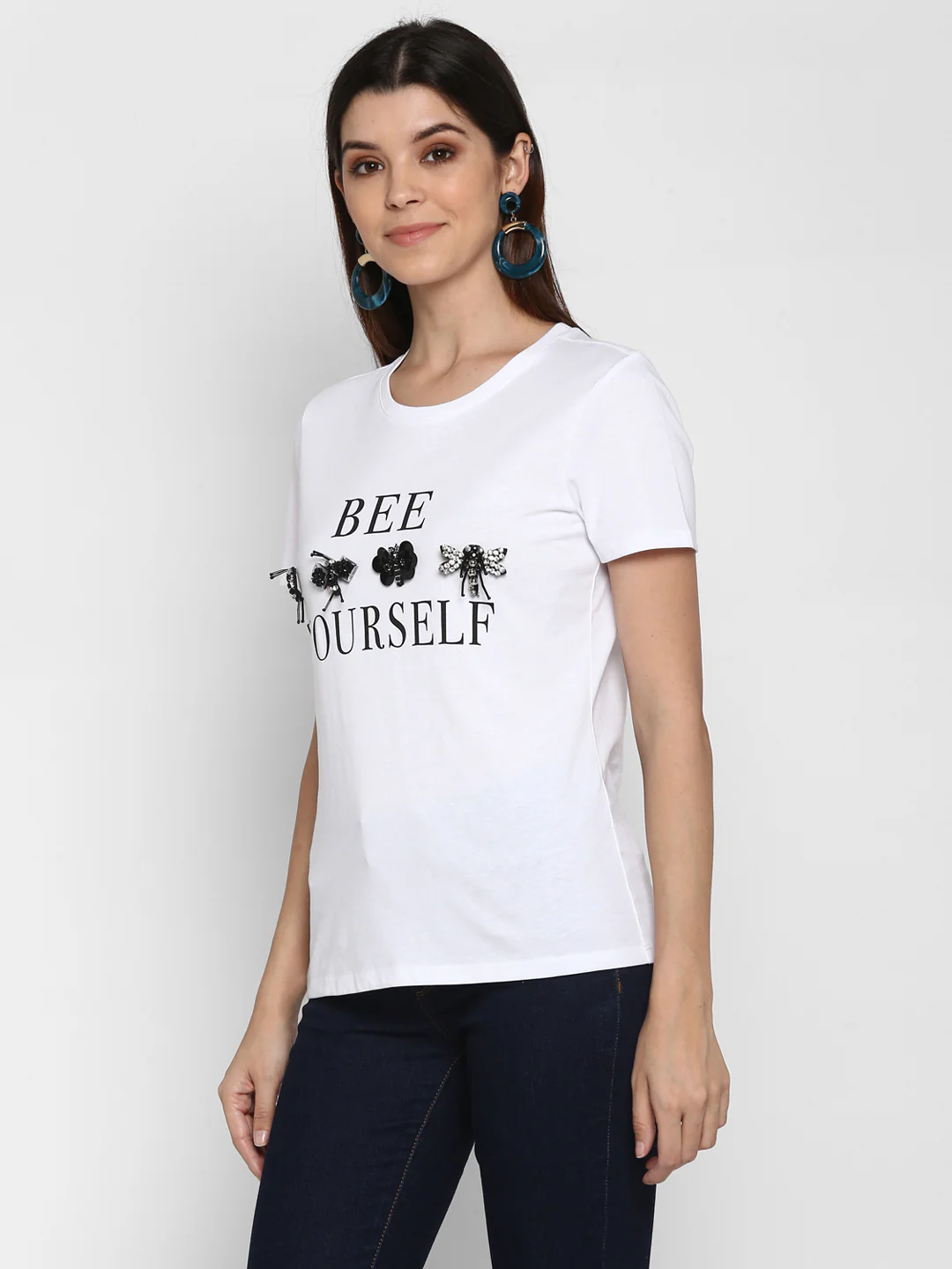 Women White T Shirt - Image 5
