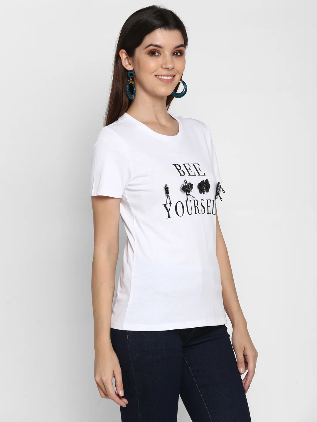Women White T Shirt - Image 6