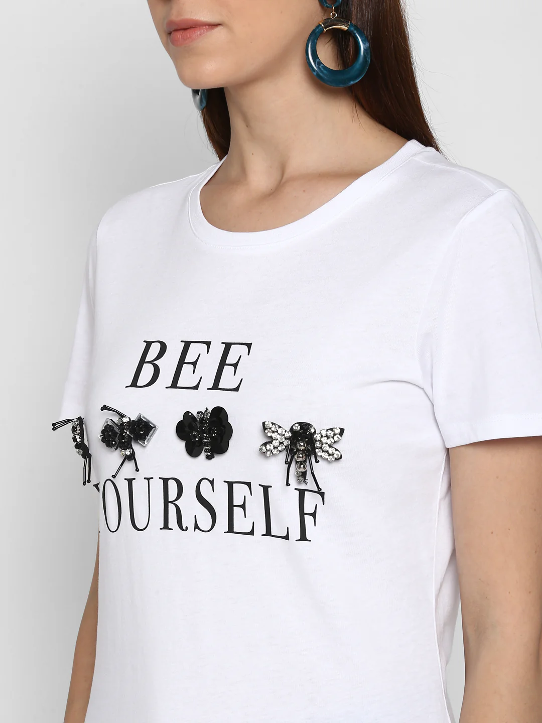 Women White T Shirt - Image 7