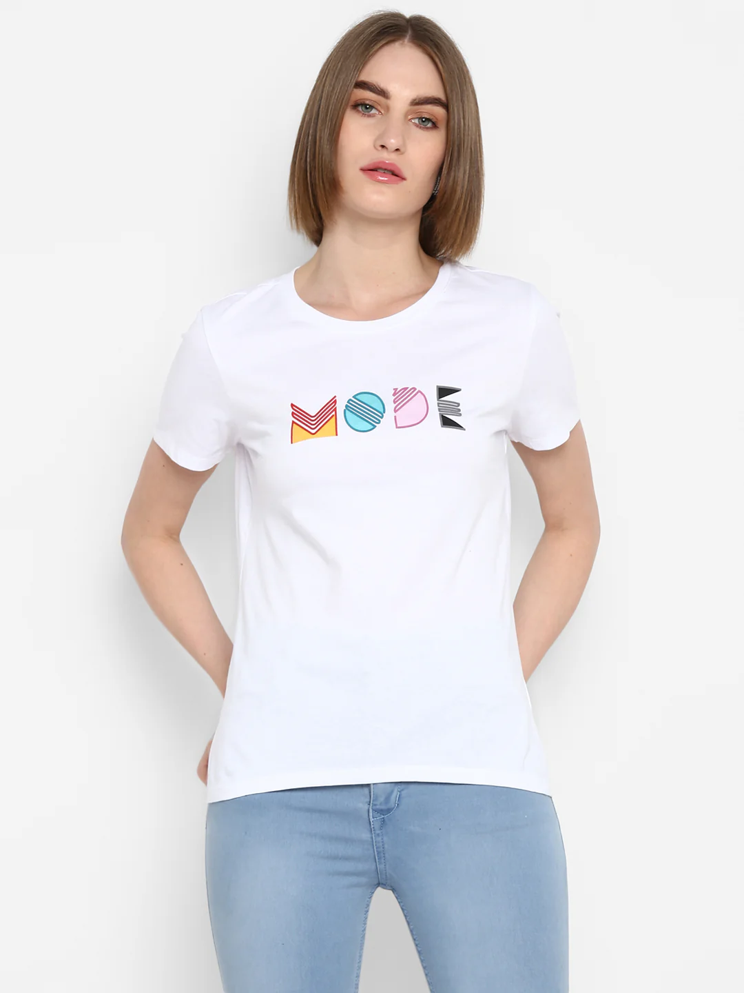 Women White T Shirt - Image 2
