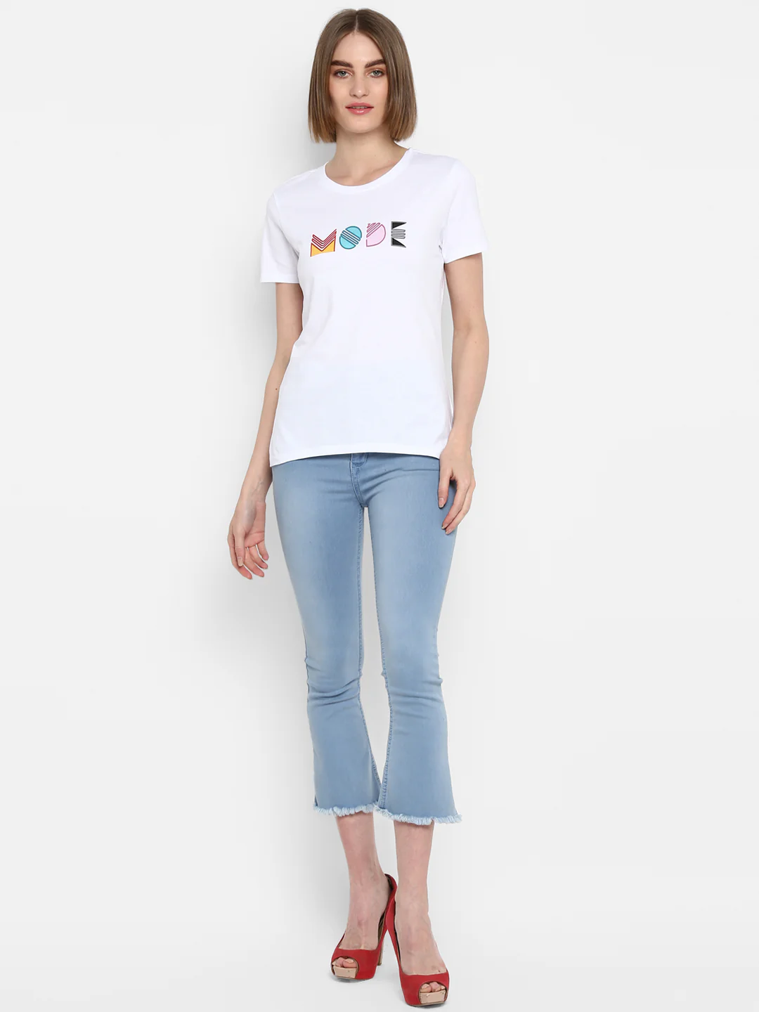 Women White T Shirt - Image 3