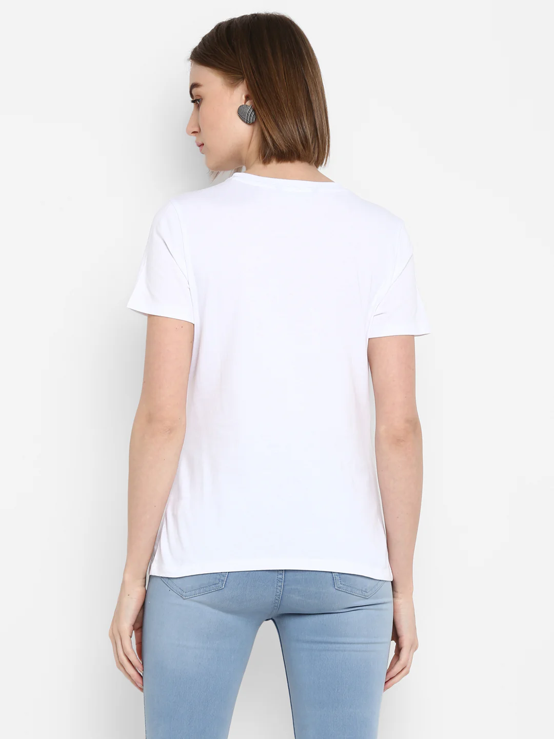 Women White T Shirt - Image 4