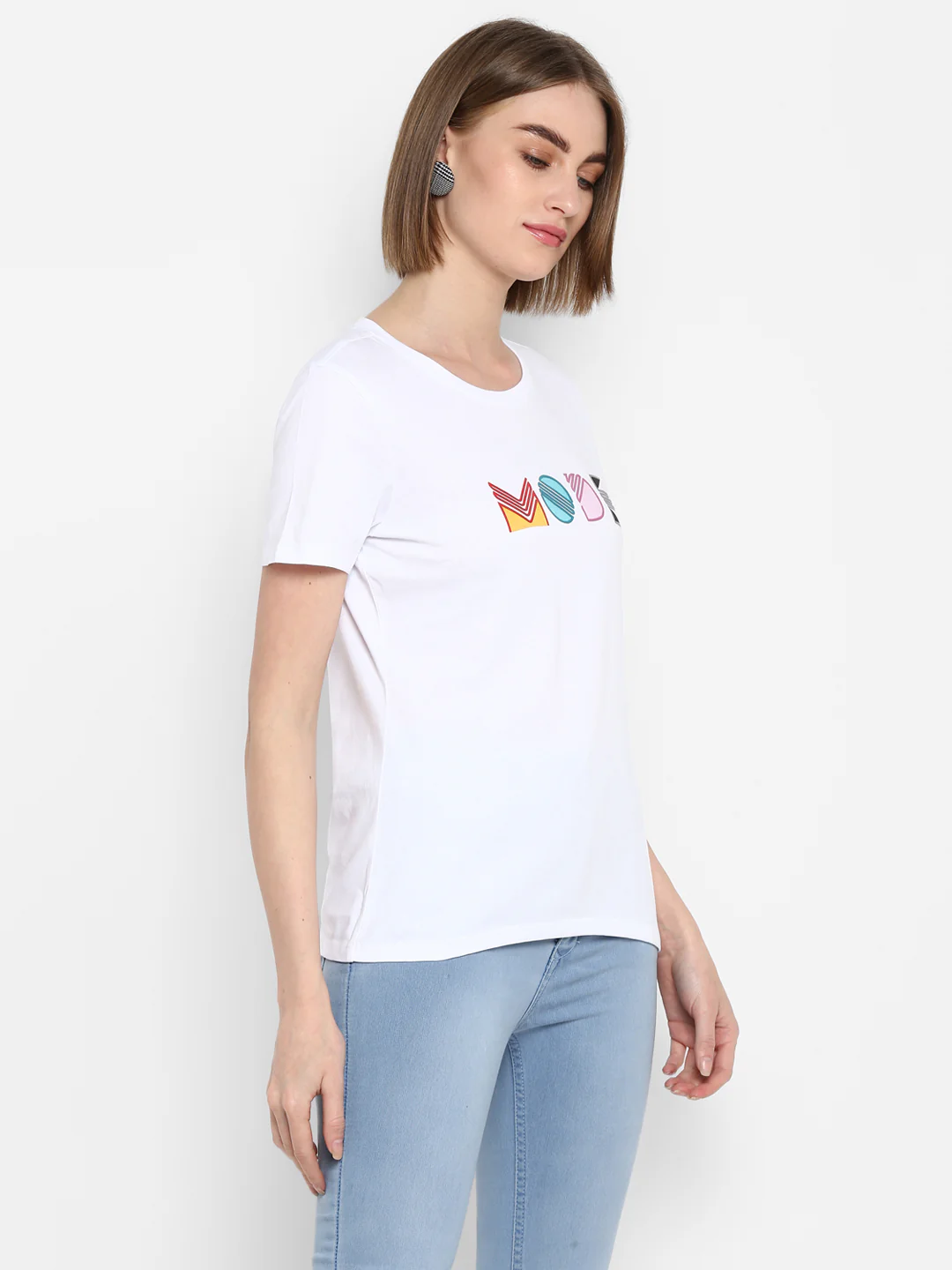 Women White T Shirt - Image 6