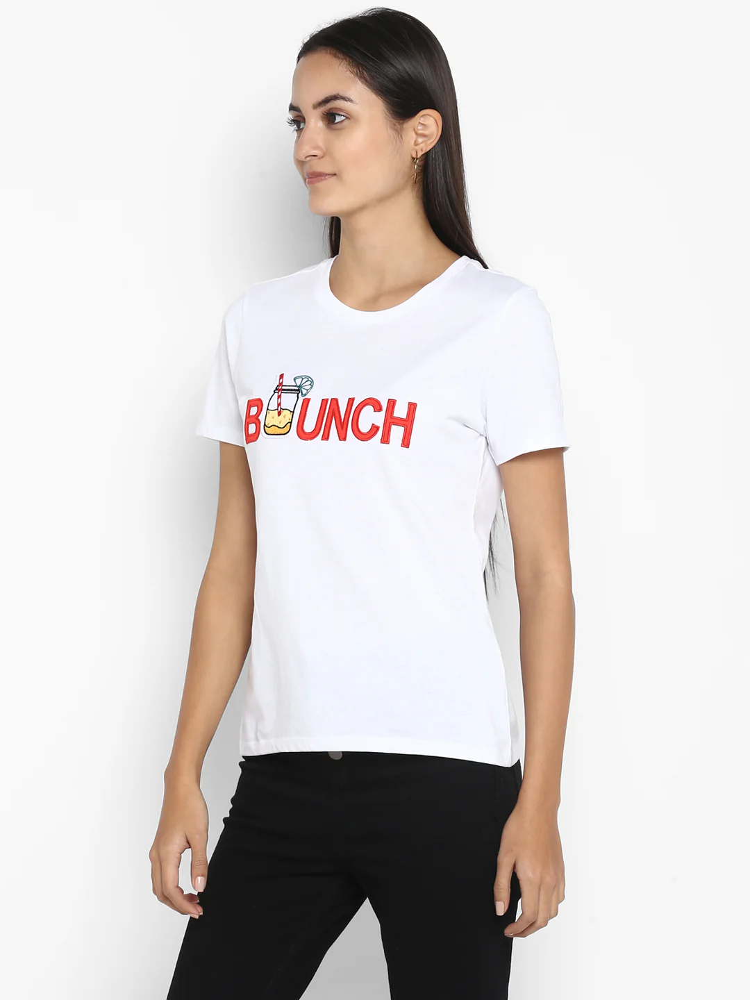 Women White T Shirt - Image 4