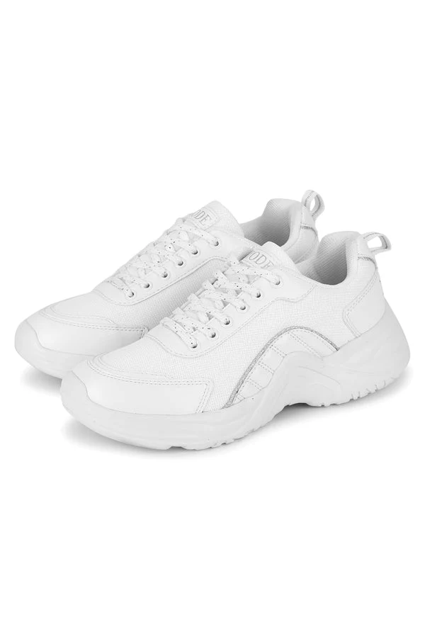 Women White Walking Shoes - Image 5