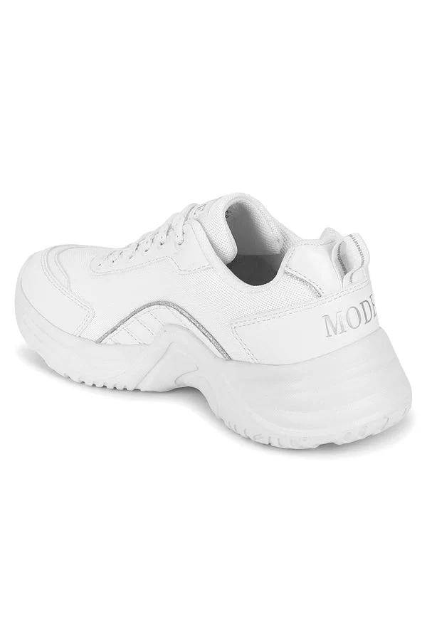 Women White Walking Shoes - Image 6