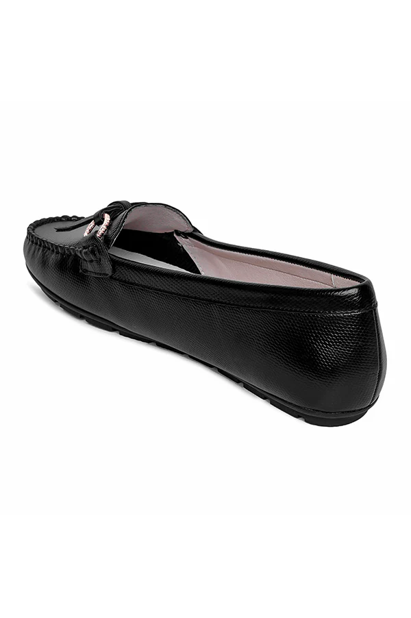 Women's Black Loafers - Image 7
