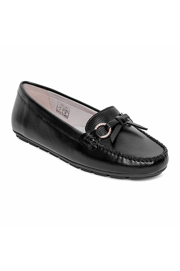 Women's Black Loafers - Image 9