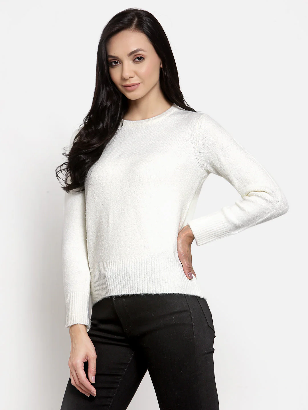 Women's Off White Sweater - Image 3