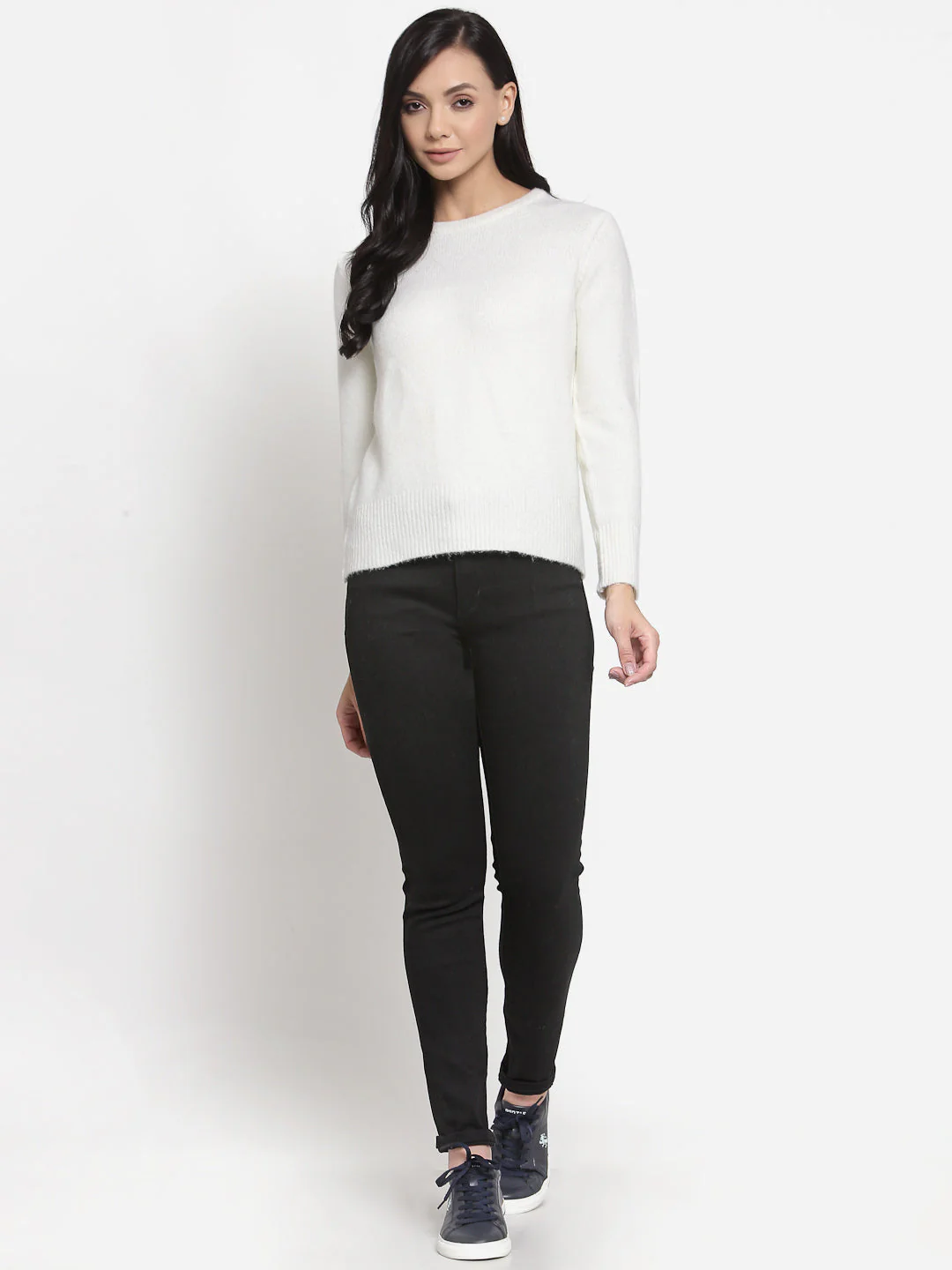 Women's Off White Sweater - Image 4