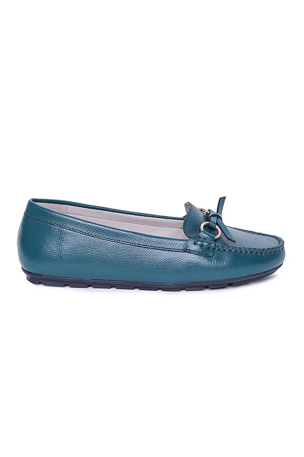 Women's Teal Loafers - Image 2