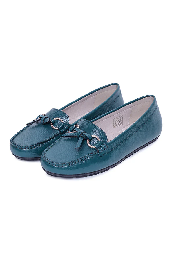Women's Teal Loafers - Image 4