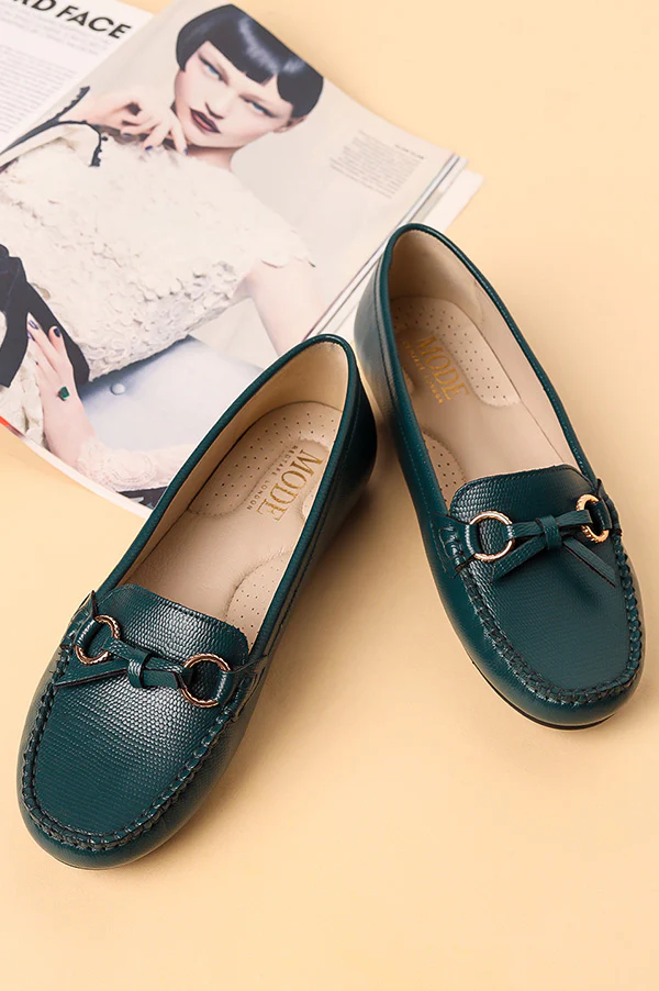 Women's Teal Loafers - Image 8
